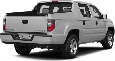 Rear side view of a pickup with extended cab and cargo bed