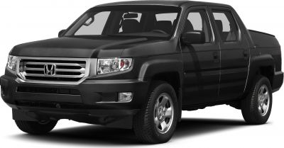 Mid-size double cab pickup with chrome grille and silver alloy wheels