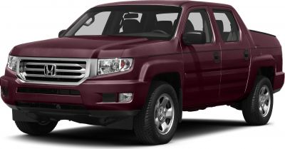Front side profile with grill and headlights of a pickup truck.
