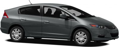 Aerodynamic hybrid hatchback with side profile and five-door design