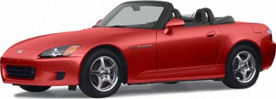 Red convertible two-seater sports roadster with sleek aerodynamic design