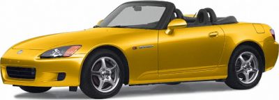 Yellow convertible sports roadster with sleek aerodynamic design