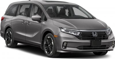 Modern front view with LED headlights and sleek grille