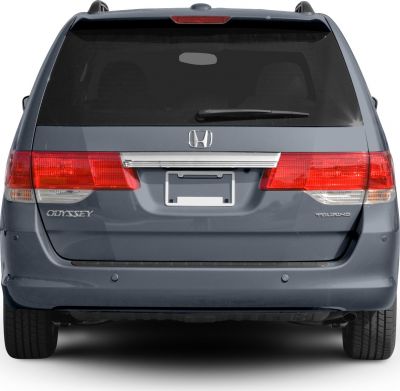 Minivan rear hatch with tail lights and rear windshield wiper