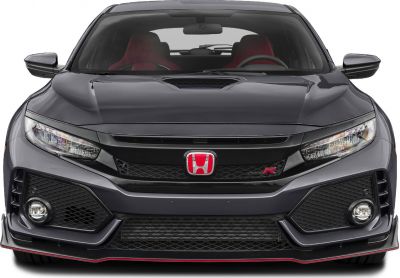 Aggressive front end with sporty hood vent and LED headlights