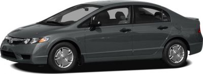 Side profile of gray four-door sedan with smooth lines and unique wheels