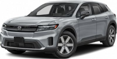 Front and side view of a sleek electric SUV with modern design