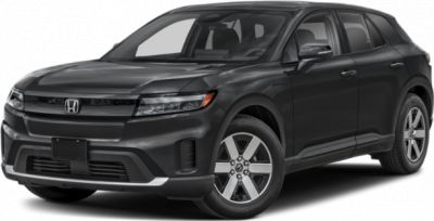 Front and side view of a modern SUV with sleek design and distinctive front fascia