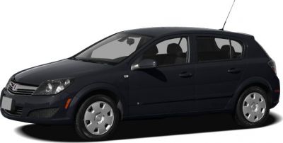 Compact black hatchback with 5 doors and rounded headlights
