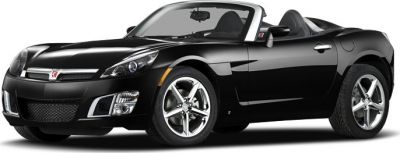 Black convertible roadster with alloy wheels and sporty design