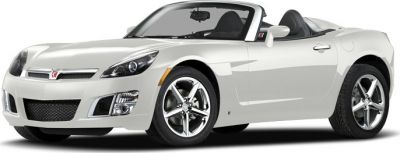 White convertible roadster with alloy wheels and aerodynamic design