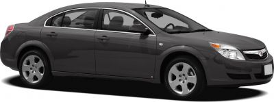 Sleek mid-size sedan side view with alloy wheels and chrome trim.