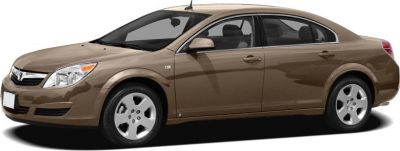 Side profile of a sleek four-door sedan with alloy wheels
