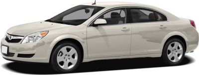 Side profile of mid-size sedan with alloy wheels