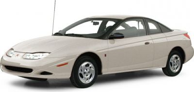 White two-door coupe with sleek, compact design side profile