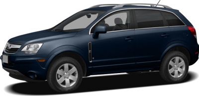 Side profile of dark blue compact SUV with alloy wheels and roof rails