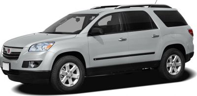 Silver mid-size SUV with roof rails and 5-spoke alloy wheels