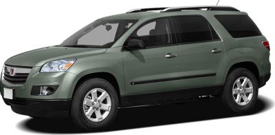 Side profile of green SUV with roof rails and tinted windows