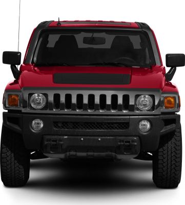 Front view of a pickup with bold grille and rugged design