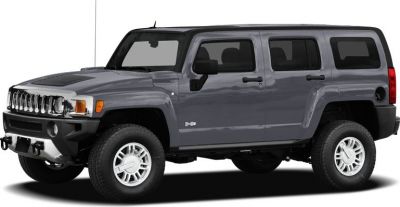 SUV with chrome grille and off-road tires