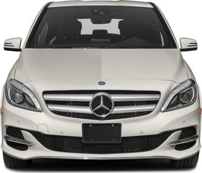 Front view with grille and LED headlights