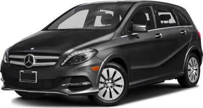 Compact hatchback front side view with alloy wheels