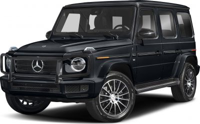 Black SUV with grille guard and multi-spoke alloy wheels