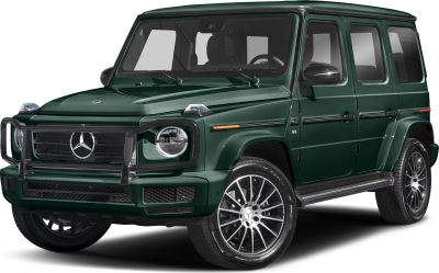 SUV with protective front grille and alloy wheels