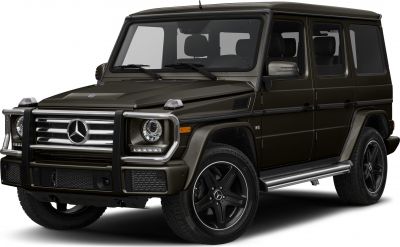 Front view of SUV with chrome grille guard and black alloy wheels