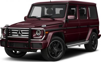 Front and side view of rugged luxury SUV with prominent grille and V8 badge.
