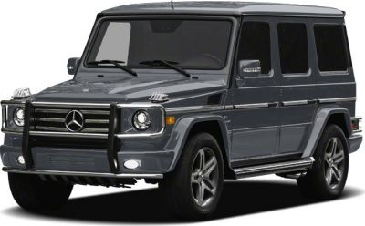 Front view of rugged SUV with distinctive grille and squared design