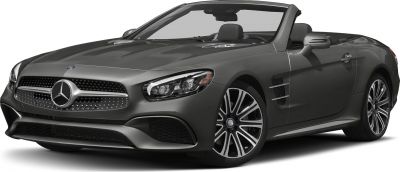 Convertible luxury roadster front view with prominent grille and multi-spoke alloy wheels