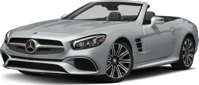 Front and side view of convertible with grille and alloy wheel design