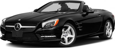 Front convertible with sharp headlights and five-spoke alloy wheels