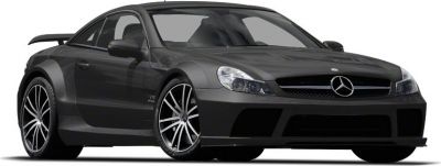 Front view with wide body kit and large alloy wheels