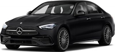 Front grille and alloy wheels of black luxury sedan