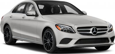 Front side view with LED headlights and black alloy wheels