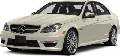 Front three-quarter view of sleek luxury sedan with sporty alloy wheels