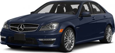 Luxury sedan front angle with sleek headlights and alloy wheels