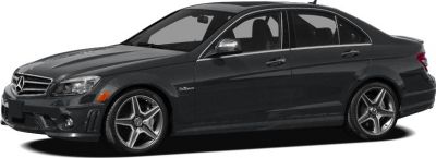 Sleek black sedan with alloy wheels and distinctive front grille