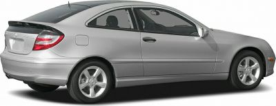Two-door silver sport coupe side profile