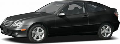 Black Sport Coupe with front and side profile, alloy wheels.