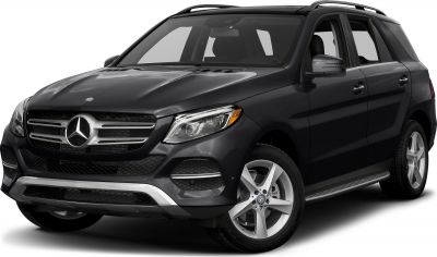 Black luxury SUV front side with LED headlights and alloy wheels