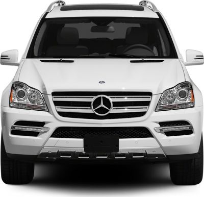 Front fascia with LED lights and grille