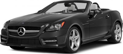 Sporty convertible front side with alloy wheels and open roof