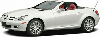 Convertible sports roadster with alloy wheels and red leather seats