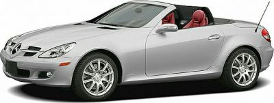 Convertible sports car side view with silver body and red leather seats