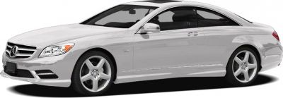 Coupe body with AMG wheels from front-side angle.