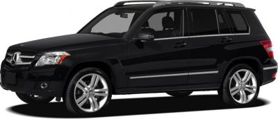 Black SUV with sleek exterior and prominent alloy wheels