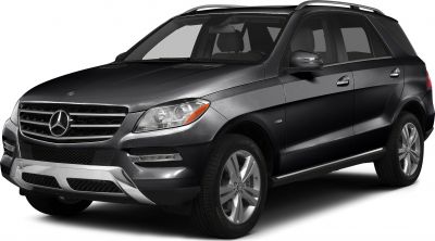 Front fascia and side profile of black luxury SUV with detailed headlights and wheels